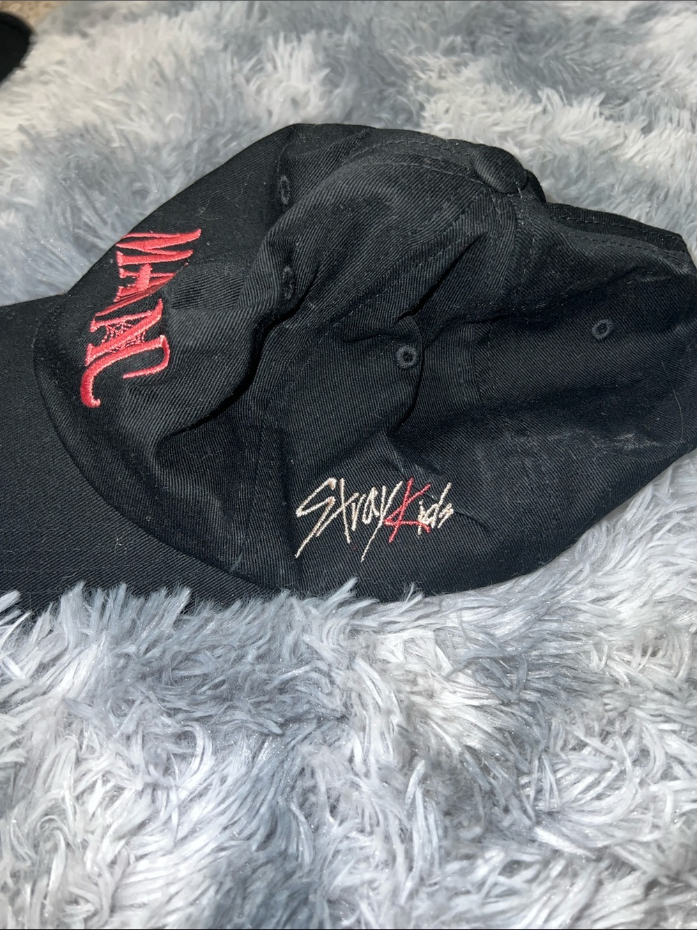Stray Kids 2023 MANIAC Tour Embroidered Black Baseball Cap OSFA - Picture 2 of 4